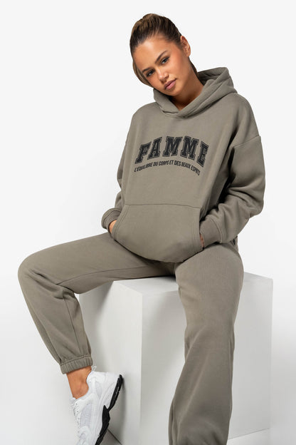 Green Oversized Hoodie - for dame - Famme - Hoodie