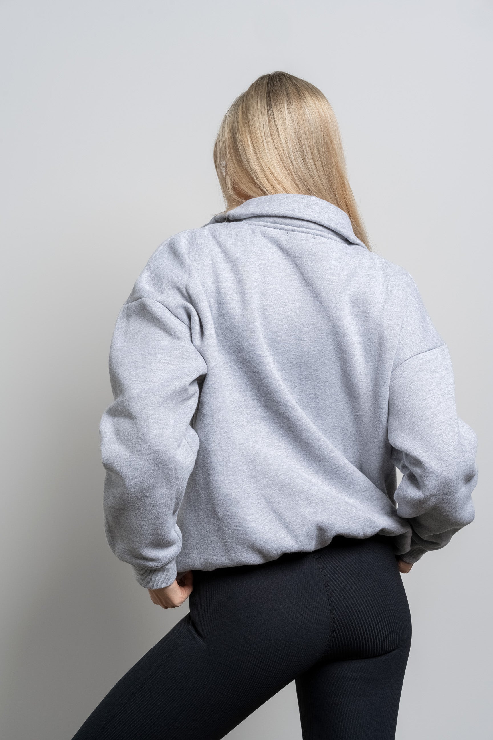 Grey Essential Sweat Half Zip - for dame - Famme - Sweatshirt