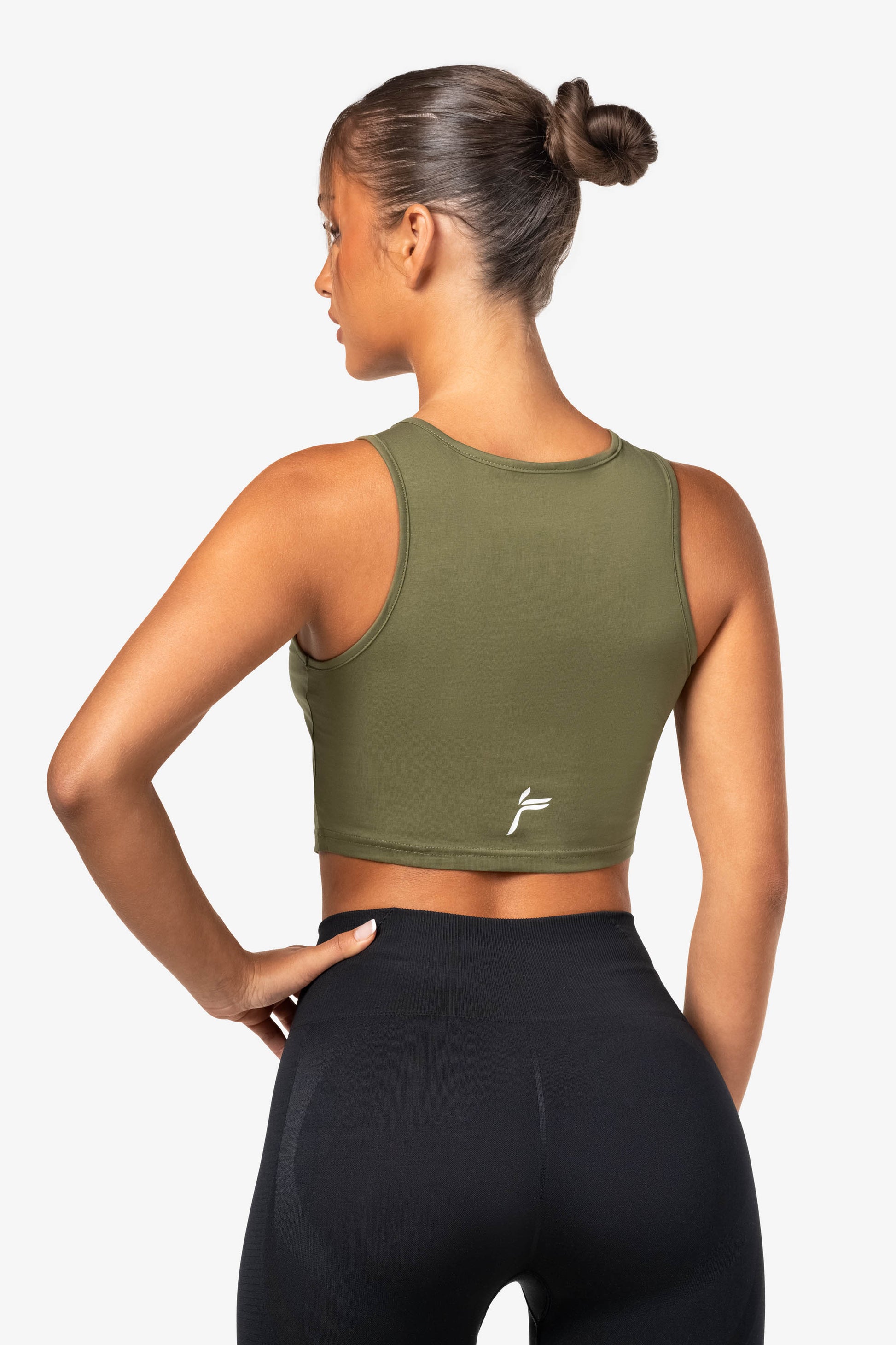 Green Pure Crop Top - for dame - Famme - Crop Top