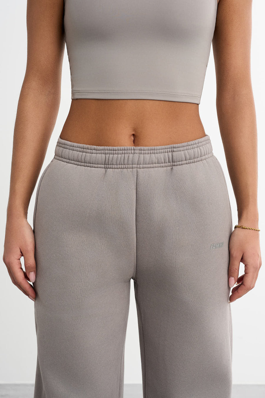 Straight Leg Sweatpants · Khaki