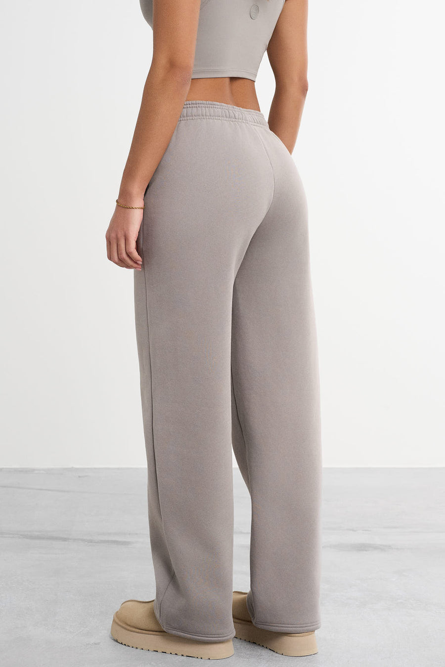 Straight Leg Sweatpants · Khaki