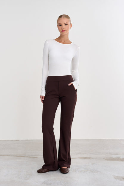 Tailored Bootcut Pants - for dame - Famme - Pants